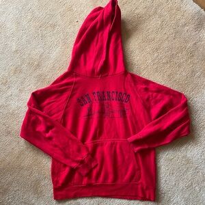 Red Vintage San Francisco Hoodie